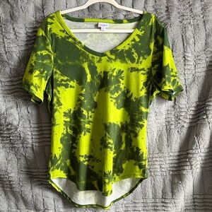 Lularoe Christy Tshirt Green Tiedye